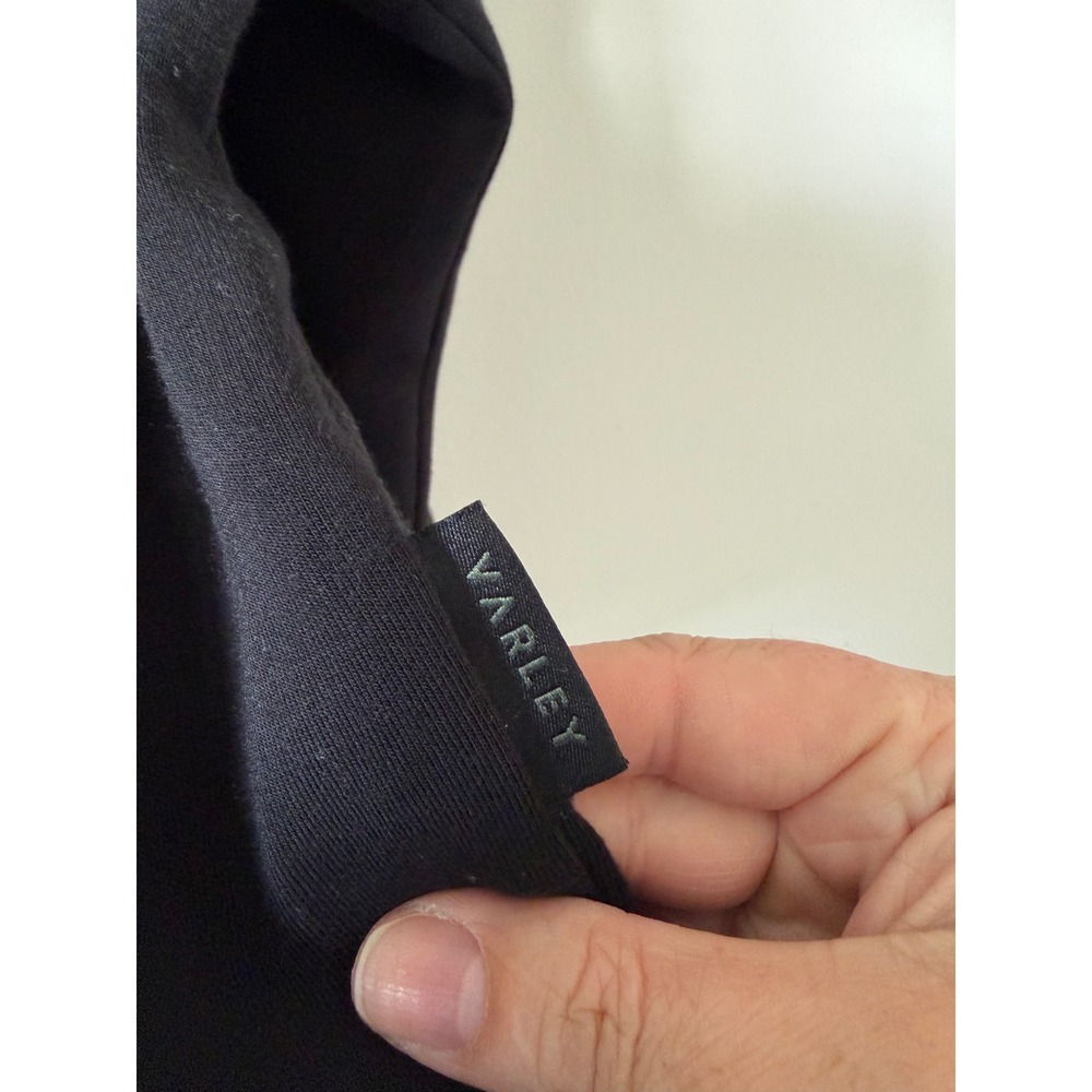 Quiet Luxury Cozy Varley Quarter Zip Pullover XL Black DoubleSoft - Picture 4 of 6